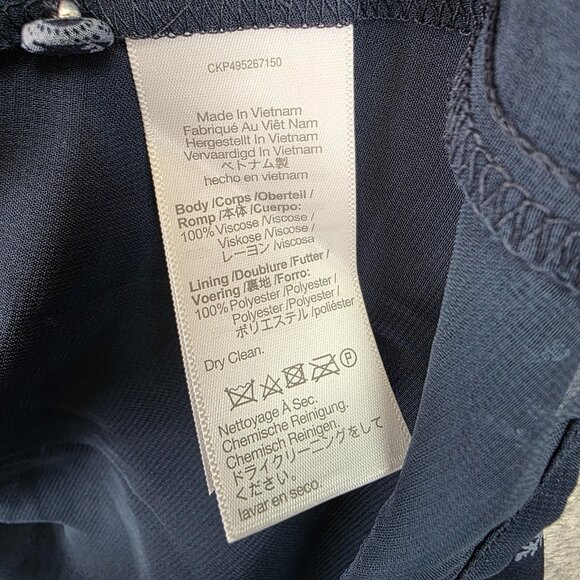 Madewell Dress Womens Large Blue Floral Smocked Waist Long Sleeve Maxi Boho - Picture 9 of 13